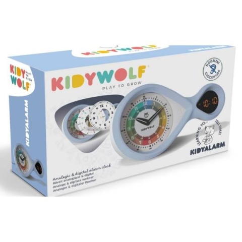 Budzik edukacyjny Kidywolf - miętowy