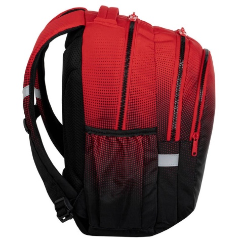 Czerwony plecak szkolny Coolpack Jerry Gradient Cranberry bok
