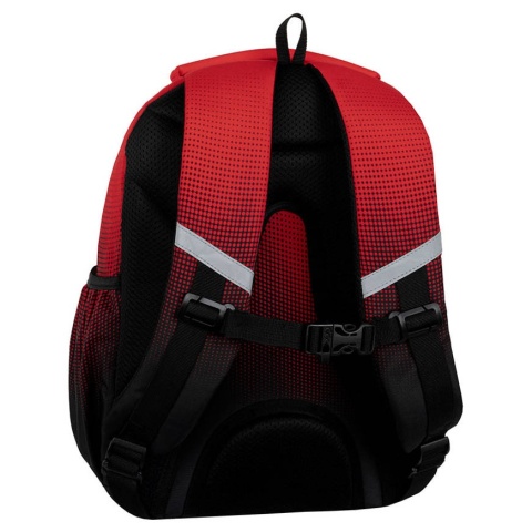 Czerwony plecak szkolny Coolpack Jerry Gradient Cranberry tył