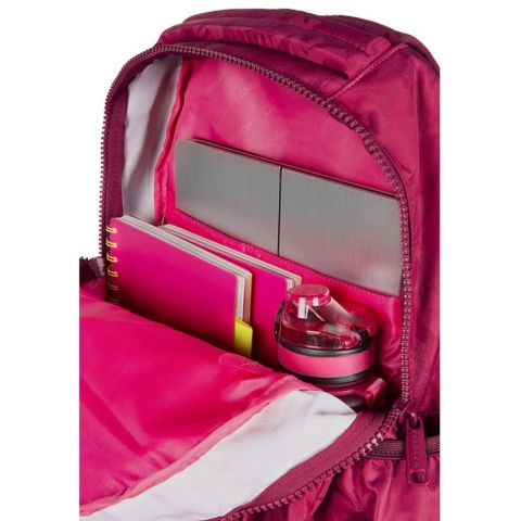 Czerwony plecak szkolny Coolpack Pick Red w środku