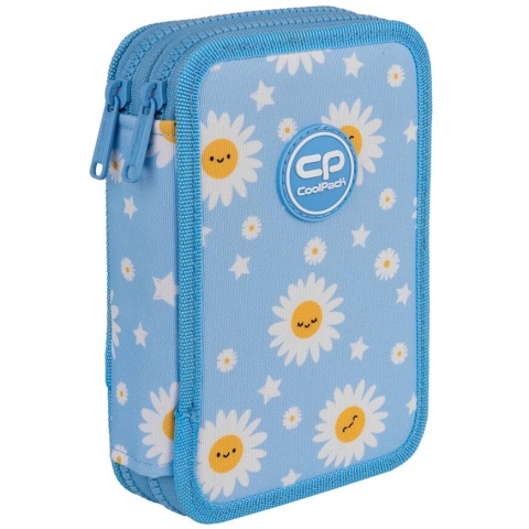 Dwukomorowy piórnik z wyposażeniem Coolpack Jumper 2 Daisy Sun