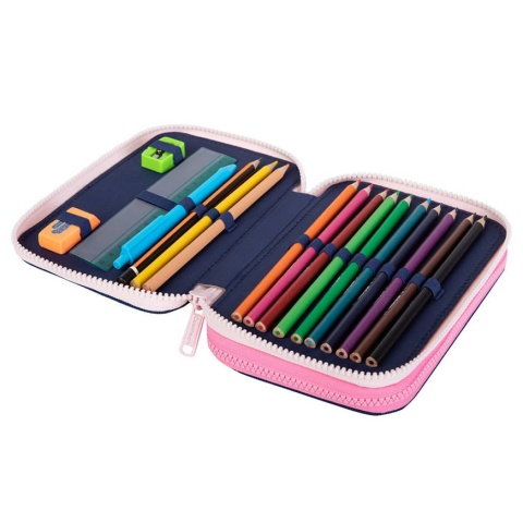 Piórnik dwukomorowy z wyposażeniem Coolpack Jumper 2 Follow Your Dreams - przybory szkolne