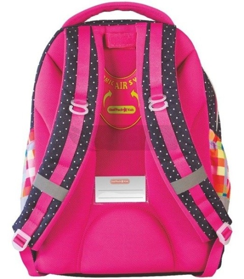 Dwukomorowy plecak szkolny z sową CoolPack for Kids Owl  - tył