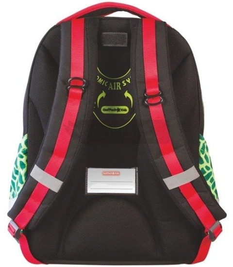 Dwukomorowy plecak z dinozaurem  CoolPack for Kids tył