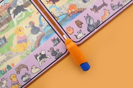 Kolorowanka wodna z pędzelkiem - Zwierzęta domowe