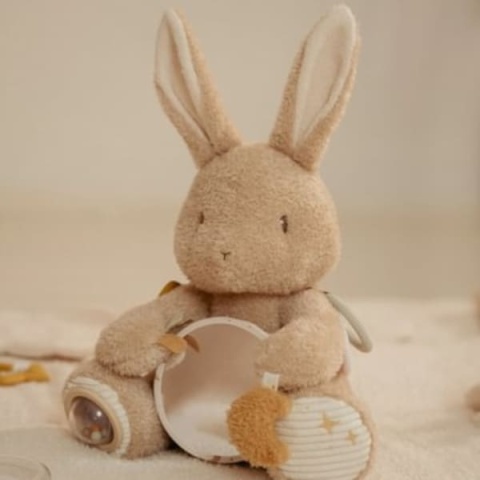 Aktywizujący króliczek Little Dutch Newborn Naturals z gryzakiem