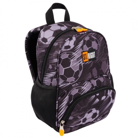 Mini plecak do przedszkola piłka nożna St.Right Majewski Classic Ball od boku