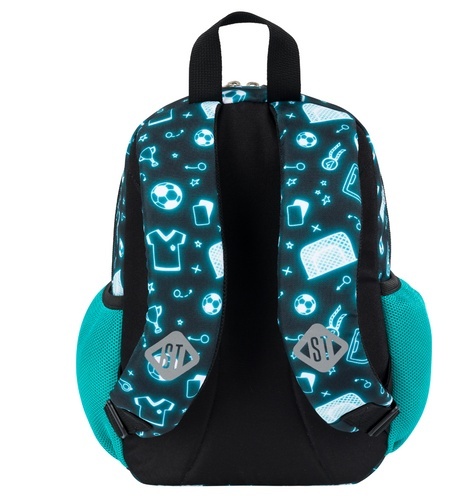 Plecak do przedszkola piłka nożna neon St.Right Majewski tył