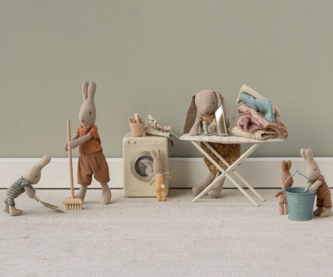 Szczotka i szufelka dla myszek i królików - Maileg