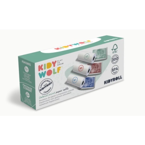 Papier termiczny kolorowy do aparatu Kidywolf