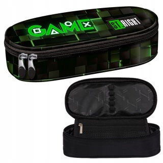 Piórnik szkolny saszetka dla gracza Green Game St.Right