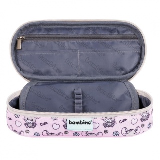 Piórnik szkolny saszetka usztywniona z myszką Bambino