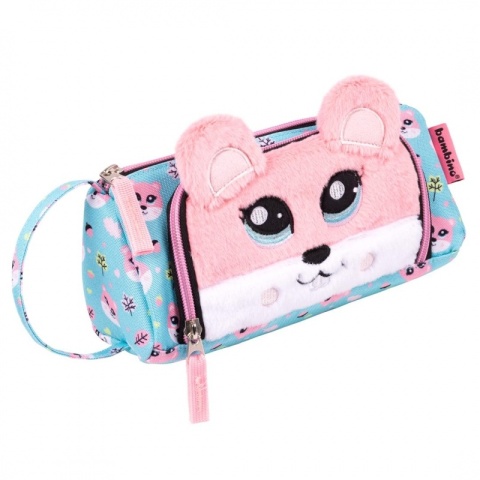 Piórnik szkolny trójkątna saszetka z wiewiórką