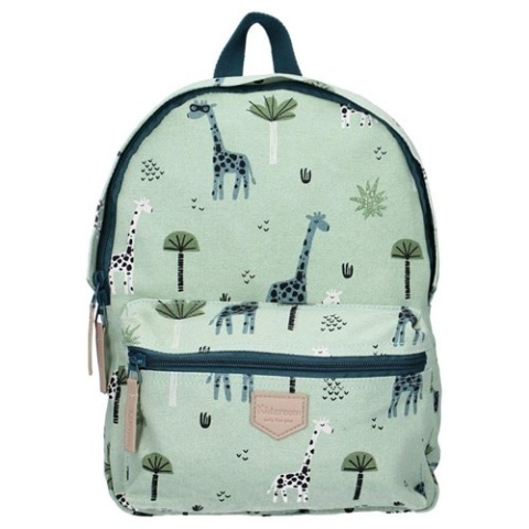 Zielony plecak dla dzieci w żyrafy Kidzroom