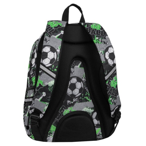 Dwukomorowy plecak szkolny piłka nożna Coolpack Rider Let's Gol z tyłu