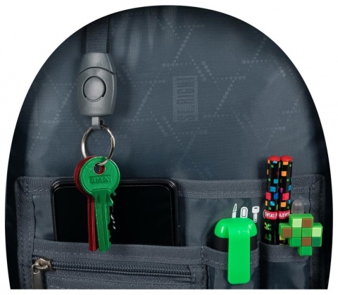 Plecak szkolny 3-komorowy Blue Gamer St.Right Majewski organizer