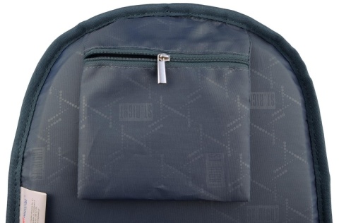 Plecak szkolny 3-komorowy Blue Gamer St.Right Majewski wewnętrzna kieszonka