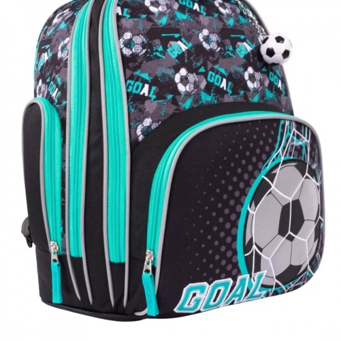 Plecak szkolny piłka nożna Bambino Goal Premium B8 z bliska