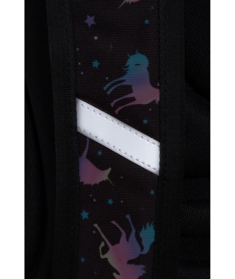 Plecak szkolny w jednorożce Coolpack Dark Unicorn Joy S elementy odblaskowe