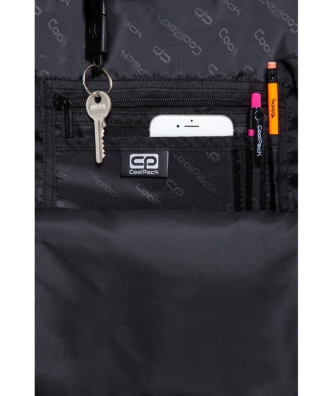 Plecak szkolny w jednorożce Coolpack Dark Unicorn Joy S organizer