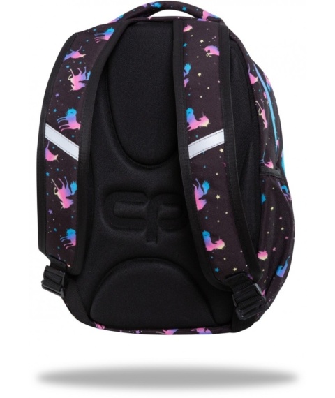 Plecak szkolny w jednorożce Coolpack Dark Unicorn Joy S z tyłu
