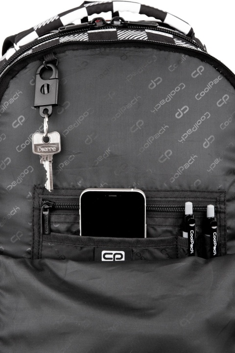 Plecak szkolny w szachownicę CoolPack Break Patio organizer