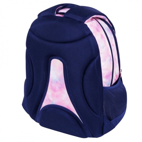 Różowy plecak szkolny 4-komorowe St. Right Majewski Pink Sky wentylowane plecy