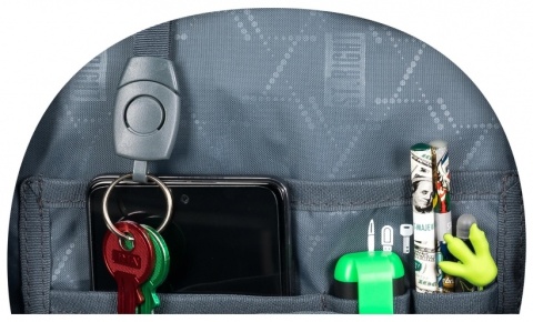 Różowy plecak szkolny 4-komorowe St. Right Majewski Pink Sky w środku