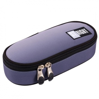 Szary piórnik szkolny saszetka Grey Ombre St.Right