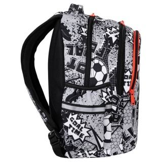 Szary plecak szkolny klasa 1-3 Piłka Nożna Coolpack Joy S