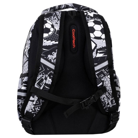 Szary plecak szkolny Coolpack Joy S Piłka Nożna tył