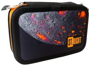 Trzykomorowy piórnik szkolny z wyposażeniem księżyc St. Right