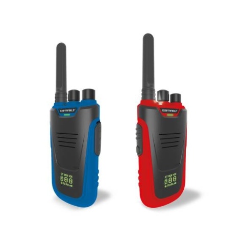 Walkie talkie Kidywolf - czerwono-niebieskie