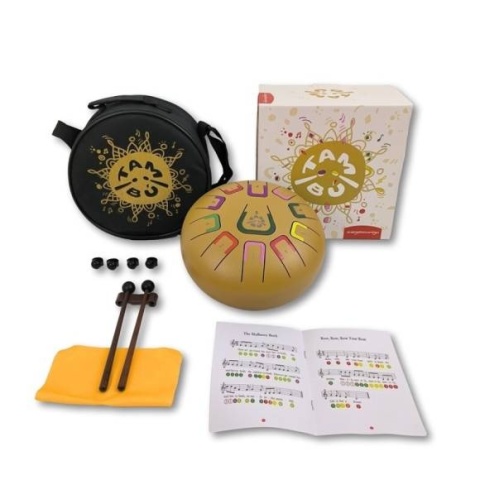 Bębenek językowy Tambu - 11 tonowy - Złoty - 20 cm