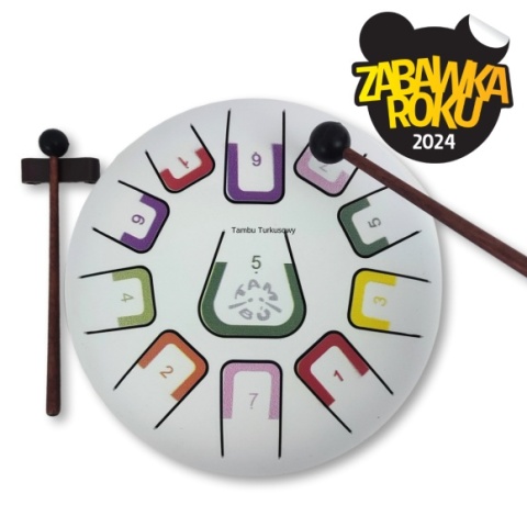 Bębenek językowy Tambu - 11 tonowy - Biały mat - 20 cm