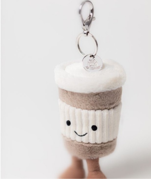 Zabawny breloczek Jellycat Kubeczek kawy na wynos - 18 cm