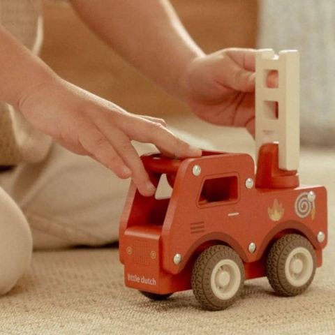 Drewniana Straż Pożarna Little Dutch z drabiną