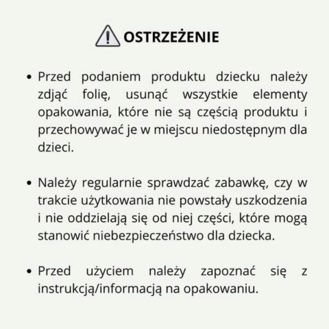 Ostrzeżenie o bezpieczeństwie