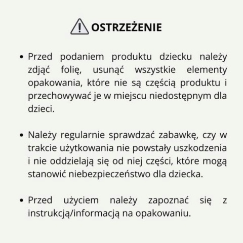 Ostrzeżenie o bezpieczeństwie