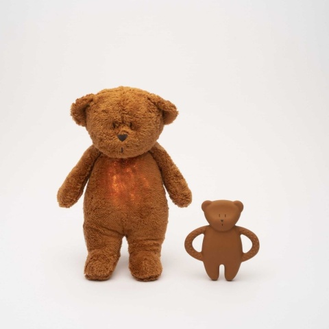 gryzak Moonie miś caramel z misiem szumiącym