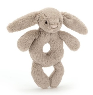 Grzechotka Jellycat Króliczek - 18 cm - beżowa