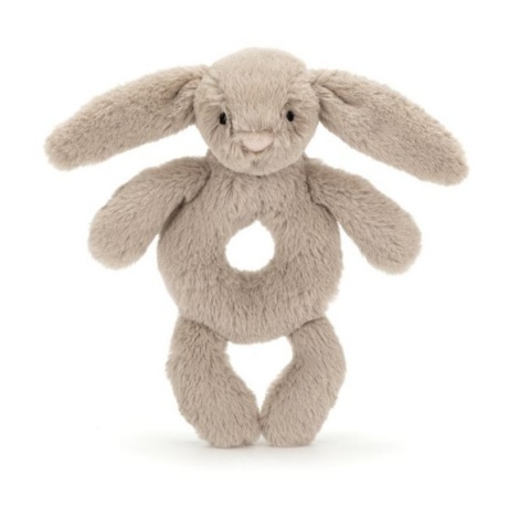 Grzechotka Jellycat Króliczek - 18 cm - beżowa