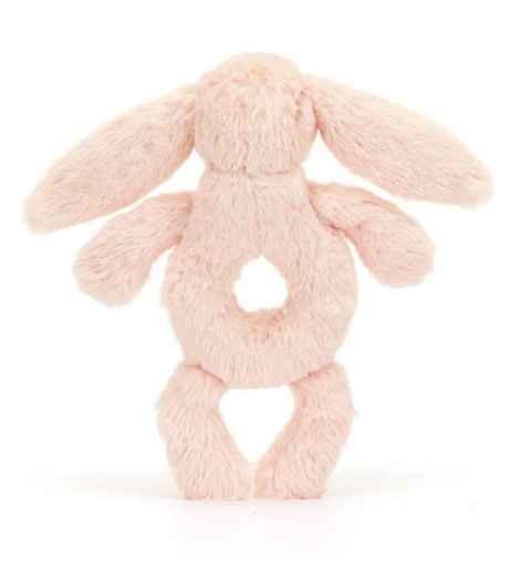 Grzechotka Jellycat Króliczek - 18 cm - pudrowy róż