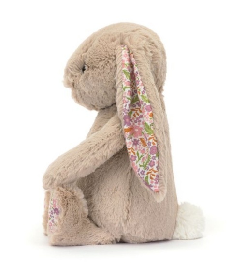 Maskotka Jellycat króliczek z kwiecistymi uszami - 31 cm - beżowy