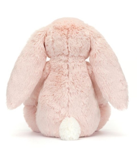 Maskotka Jellycat króliczek z kwiecistymi uszami - 31 cm - pudrowy róż