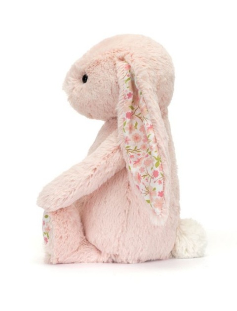 Maskotka Jellycat króliczek z kwiecistymi uszami - 31 cm - pudrowy róż
