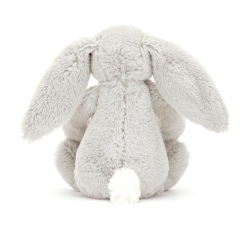 Maskotka Jellycat Króliczek z kwiecistymi uszami - 18 cm - srebrny