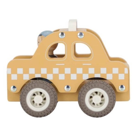 Taksówka little dutch z kierowcą postawiona bokiem