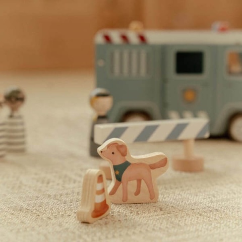 Little Dutch Samochód policyjny z figurką psa