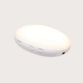 Szumiący miś Moonie 2.0 z lampką nocną - Gray - Organic